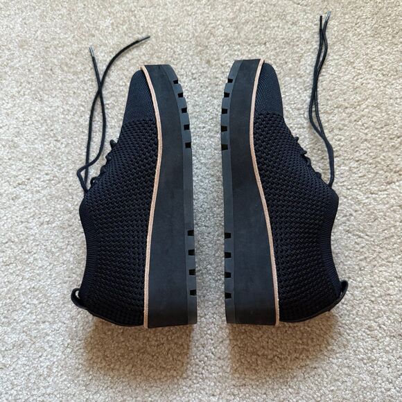 Eileen Fisher Eddy Recycled Stretch Knit Platform Oxford Shoes Size 7 LIKE NEW - Picture 11 of 12